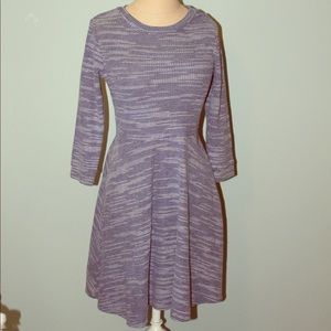 Loft blue long sleeve dress